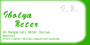 ibolya meter business card